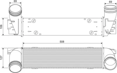 Produktbild von VALEO 818392 Ladeluftkühler LLK für BMW X1 (E84) Turbo Intercooler