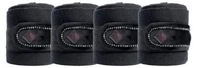 Produktbild von Fleecebandagen Velvet Pearls schwarz