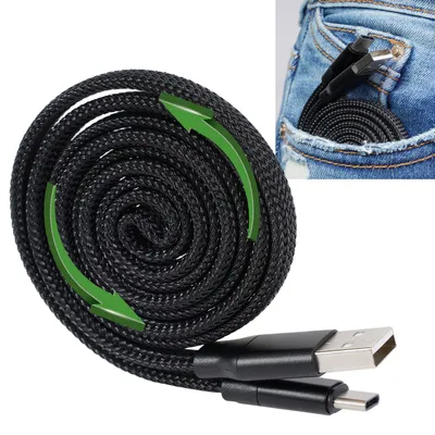 Obrázek produktu pro Cellularline USBDATAROLTYCK, 1 m, USB C, USB A, USB 2.0, Černá