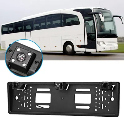 Produktbild von Europäischer Nummernschildrahmen, 12 LED-Kamera, Rückfahranzeige, Parksensor, Autozubehör