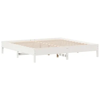 Produktbild von Massivholzbett ohne Matratze Weiß 180x200 cm Kiefernholz