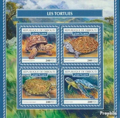 Produktbild von Briefmarken Dschibuti 2017 Mi 1982-1985 Kleinbogen (kompl. Ausg.) postfrisch Schildkröten