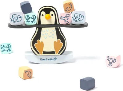 Produktbild von EverEarth Pinguin Balancierspiel aus Holz – Geschicklichkeitsspiel zur Förderung von Balance & Konzentration - EE33798