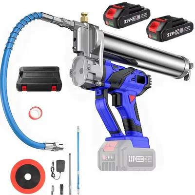 Produktbild von Elektrische Fettpresse - Bürstenloser Motor - 12000 PSI - 2 x 2,0 Ah Akkus - Hochleistungsgerät - Werkzeugset