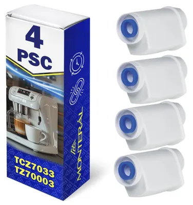 4 Wasserfilter für Kaffeevollautomaten, passend für Bosch/Siemens