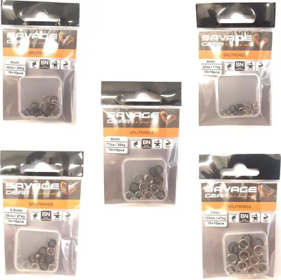 Produktbild von Savage Gear Splitring 7mm 103lbs 47kg SS+BLN