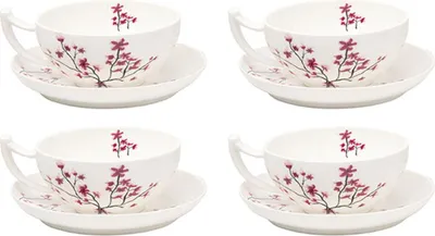 Produktbild von TeaLogic Cherry Blossom 4er Set Jumbotasse mit Untertasse