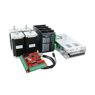 Zdjęcie produktu dla Silnik krokowy, wysoki moment obrotowy, precyzyjne sterowanie, 4 zestawy 57HS112, DM556