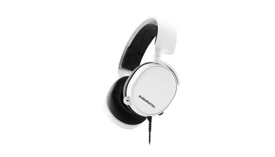 Produktbild von Steelseries Arctis 3, Kabelgebunden, Gaming, 20 - 22000 Hz, Kopfhörer, Schwarz, Weiß