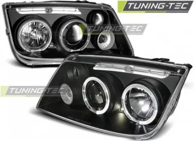 Obrázok produktu pre LED svetlomety typu „Angel Eyes“ vhodné pre VW Bora 98–05, čierne