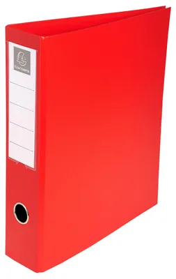 Obrázek produktu pro Exacompta 51745E kroužkový pořadač z PVC, 4 kroužky, 50 mm, hřbet 70 mm, červený, DIN A4