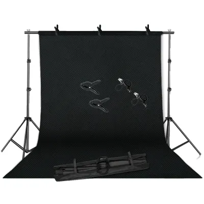 Immagine prodotto di Supporto per sfondo fotografico, regolabile in altezza, supporto per tela verde, Kit 2, 2000x3000