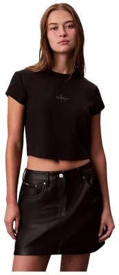 Obrázek produktu pro Calvin Klein LV047AB802UB1, Triko, Dospělý, Ženy, Černá, Kulatý límec, Krátká