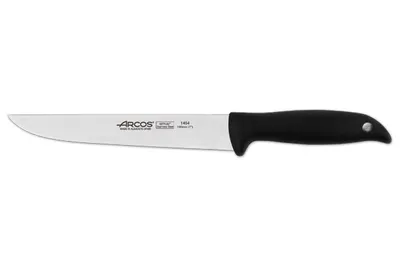 Obrázek produktu pro Kuchyňský nůž Arcos Menorca 145400 z nerezové oceli Nitrum a manga z polypropylenu s 19 cm čepelí v blistrovém balení.