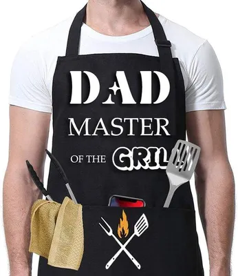 Produktbild von Schwarzes Wasserdichtes Kochschort mit 2 Taschen für Grillen