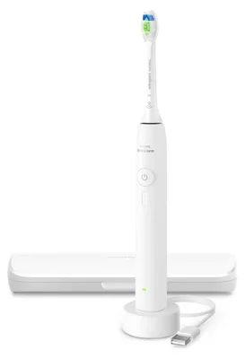Obrázok produktu pre Philips Sonicare 3100 series HX4033/21, Dospelý, Sonická zubná kefka, Denná starostlivosť, 31000 pohybov za minútu, Biela, 2 min, 4 x 30 sec