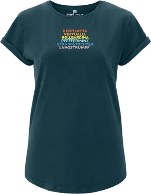 Produktbild von Bavarian Caps Damen T-Shirt , Pippilotta - Dunkelblau, M