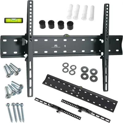 Immagine prodotto di Supporto a parete per TV QLED, OLED, LCD, LED, Plasma, monitor da 37 a 85 pollici, fino a 40 kg. Staffa inclinabile, compatibile con standard VESA 100x100, 200x200, 400x200, 300x300, 400x400
