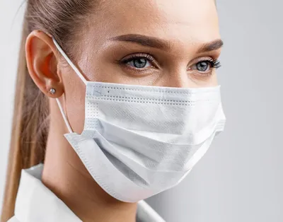 Image de Type IIR Protège-dents médicaux | Protège-dents chirurgicaux | 50 pièces BLANC