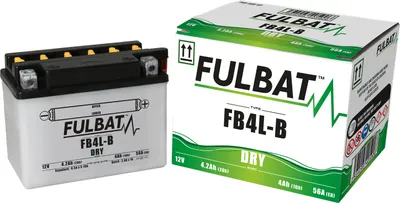 Obrázek produktu pro Baterie FULBAT FUL DRY - FB4L-B / YB4L-B (suchá, servisní, včetně kyseliny)