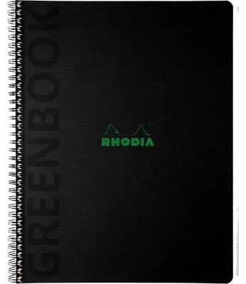 Obrázok produktu pre RHODIA 119932C RHODIA GREENBOOK vysokoškolský blok, DIN A4+, šachovnicový, čierny