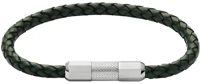 Image de Bracelets cuir Fossil argent collection Knox - homme