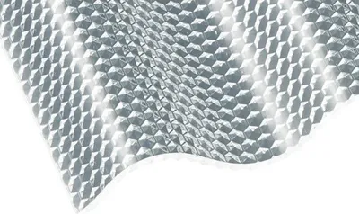 Produktbild von Gutta Acryl Wellplatte Sinus 76/18 Wabenstruktur glasklar schlagzäh 3500 mm x 1045 mm x 3 mm