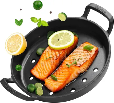 Productafbeelding van Grillpan gietijzer 32,9 x 26,5 x 7,5 cm, voor BBQ