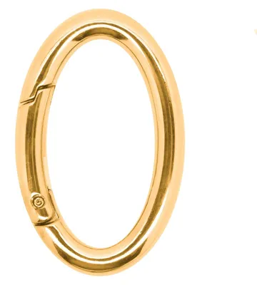 Oval Karabiner 48mm gold