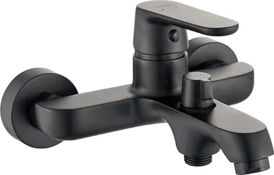 Produktbild von BADLAND Badewannenarmatur Wasserhahn DIMA Wannenarmatur für Badezimmer in Schwarz