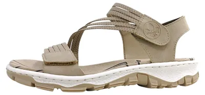 Produktbild von Rieker 6887162 688 Damenschuhe Sandalen Beige Freizeit