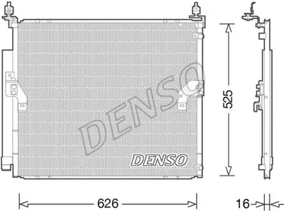 Produktbild von DENSO DCN50034 Kondensator Klimaanlage Klimakondensator für TOYOTA FJ CRUISER (GSJ1) +Trockner