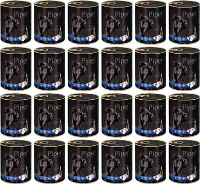 Produktbild von Piper Animals - Nassfutter für Hunde - mit Kabeljau 800g (24-er pack)