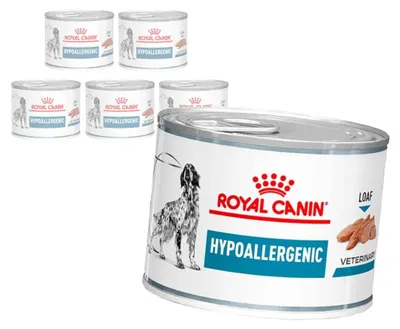 Zdjęcie produktu dla Royal Canin Veterinary VHN Dog Hypoallergenic 6x200g Mokra Karma Pasztet Dla Psów z Nietolerancją Pokarmową