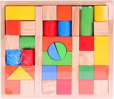 Zdjęcie produktu dla Klocki Drewniane Kolor Tacka 5667