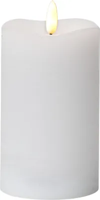 Produktbild von Star Trading LED Kerze weiß Flamme 3D Timer Wachs 14x7,5cm