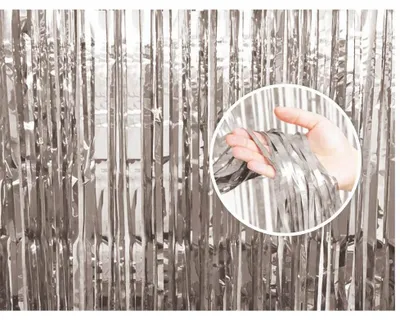 Obrázek produktu pro PÁRTY ZÁVĚS 90 x 240 cm - STŘÍBRNÝ - SILVER