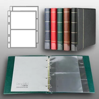 Produktbild von Prophila Collection Banknoten-Album (grün) mit 20 Hüllen für 50 Banknoten