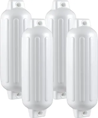 Immagine prodotto di Parabordi per barche - Set da 4 - PVC - Protezione antiurto - Per barche e pontili - Bianco