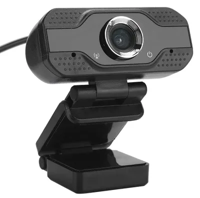 Productafbeelding van VBESTLIFE Full HD 1080p webcam met microfoon, geschikt voor desktopcomputers, online lessen en andere toepassingen