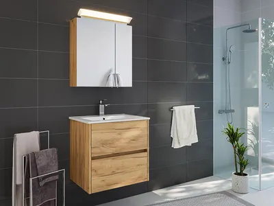 Produktbild von Badmöbelset 2-teilig "Limes 60" Eiche Gold
