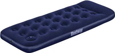 Image de Bestway® Lit à air simple avec pompe à pied intégrée 185 x 76 x 28 cm