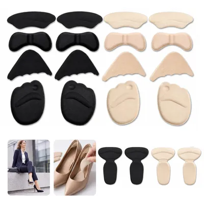Produktbild von 10 Paar Schuheinlagen für zu große Schuhe, Komfortpolster für High Heels, Stiefel & Alltagsschuhe