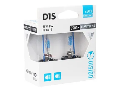 Immagine prodotto di VISION D1S 5500K 85V 35W PK32d-2 +50% Lampadine allo xeno bianco senza limiti, 2 pz.