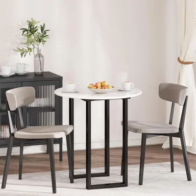 Obrázek produktu pro Maison Exclusive – deska stolu, lesklá bílá, Ø 70 x 1,5 cm, dřevotřísková deska