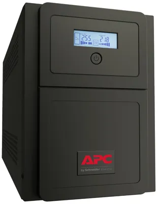 Imagen del producto de APC Easy UPS SMV SMV1000CAI - SAI (Sistema de Alimentación Ininterrumpida) - Corriente alterna 220/230/240 V - 700 vatios - 1000 VA - 2 baterías - 7 Ah - 7 Ah - RS-232, USB - Conexiones de salida: 6
