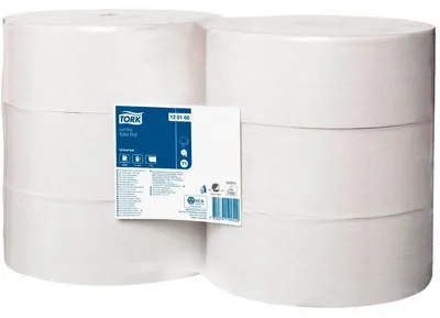 Obrázok produktu pre TORK Jumbo toaletný papier T1 Universal 1-vrstvový recyklovaný papier, 6 roliek