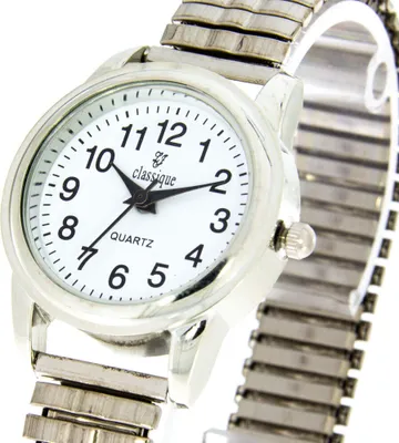 Produktbild von Damen Classique mit Zugband Farbe silber 26mm