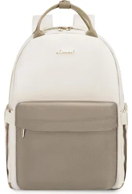 Productafbeelding van Damesrugzak, klein, 2-in-1, waterdicht, geschikt voor een 13,3-inch laptop, kleur: khaki