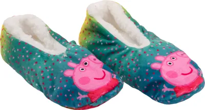 Produktbild von Peppa Wutz Ballerinas für Mädchen ABS Winter Hausschuhe gefüttert Kinder Slipper Pantoffeln Grün 23-26